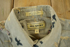 Vintage 2000s Me Sport Ducks All Over Print Button Up Shirt Men's Medium