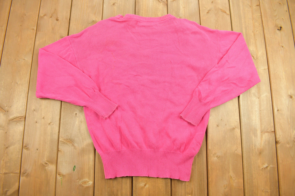 Vintage 1990s Andre Christian Embroidered Knitted Sweater