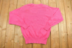 Vintage 1990s Andre Christian Embroidered Knitted Sweater