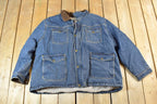 Vintage 1990s Wrangler Sherpa Lined Jean Jacket Made In USA