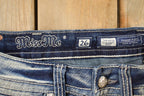 Vintage Deadstock Y2K Miss Me Bedazzled Low Rise Jeans Women's Size 26x31
