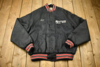 Vintage 1980s Barryames Tux Shop Snap Button Windbreaker Bomber Jacket
