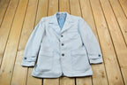 Vintage 1970s Pinstripe Blazer Jacket
