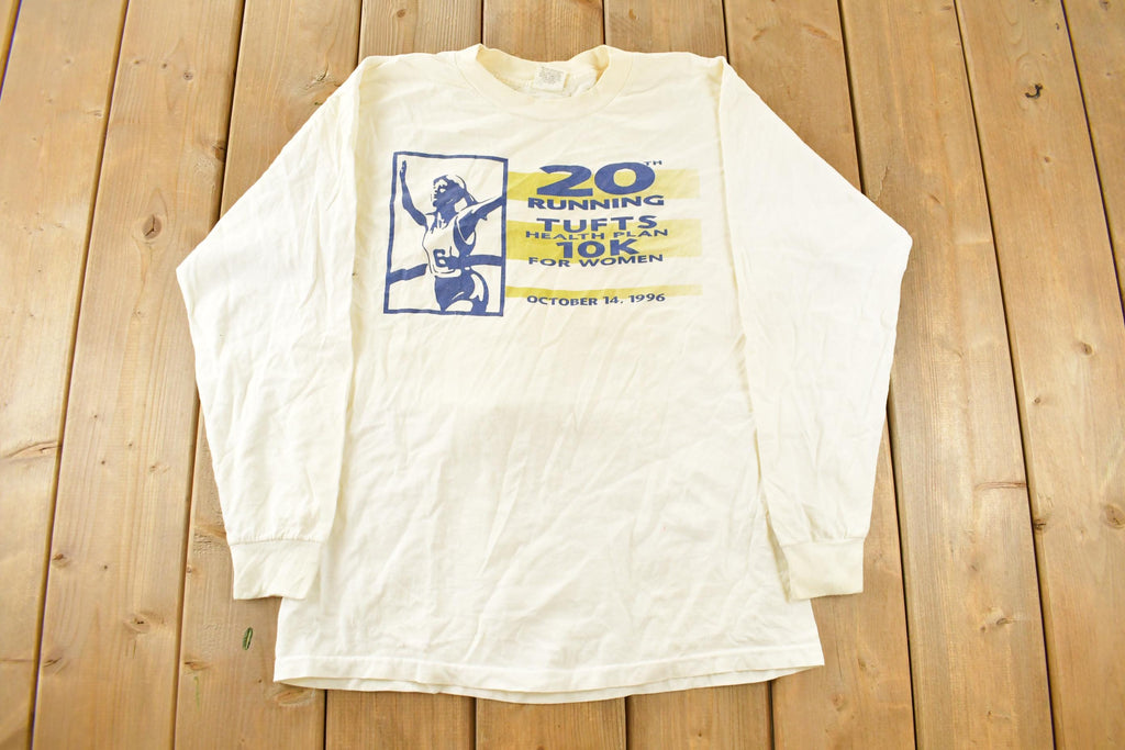 Vintage 1990s Tufts Health Plan Running Souvenir T-Shirt Men's Large