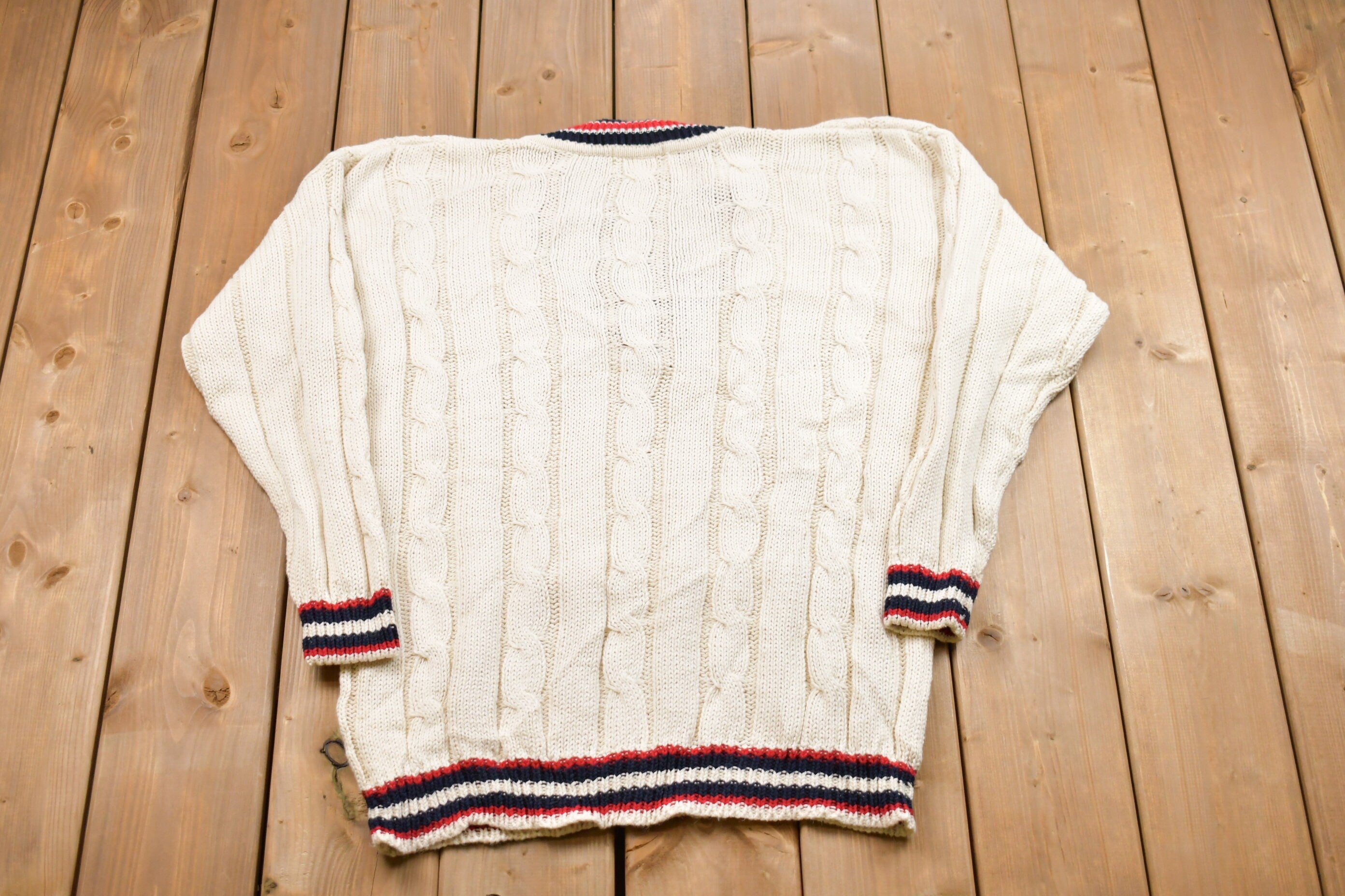 Vintage Casual Corner Cable Knit Sweater