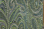 Vintage 1990s Plisse Abstract Print Dress Shirt Women's Medium