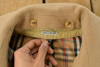 Vintage 1980s Plaid Lined Trench Coat Men's 40R /