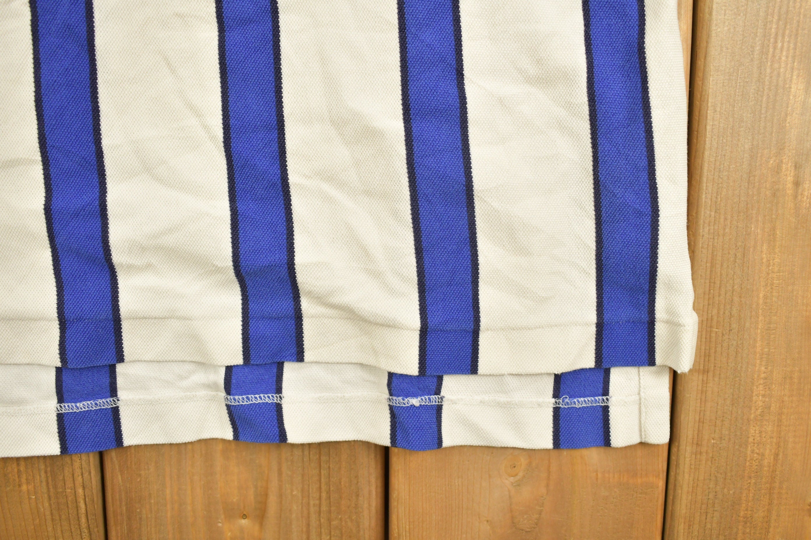 Vintage 1990s Polo Ralph Lauren Striped Collared Shirt