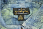 Vintage 1990s Noble Outfitters Plaid Button Up Fleece Sweater