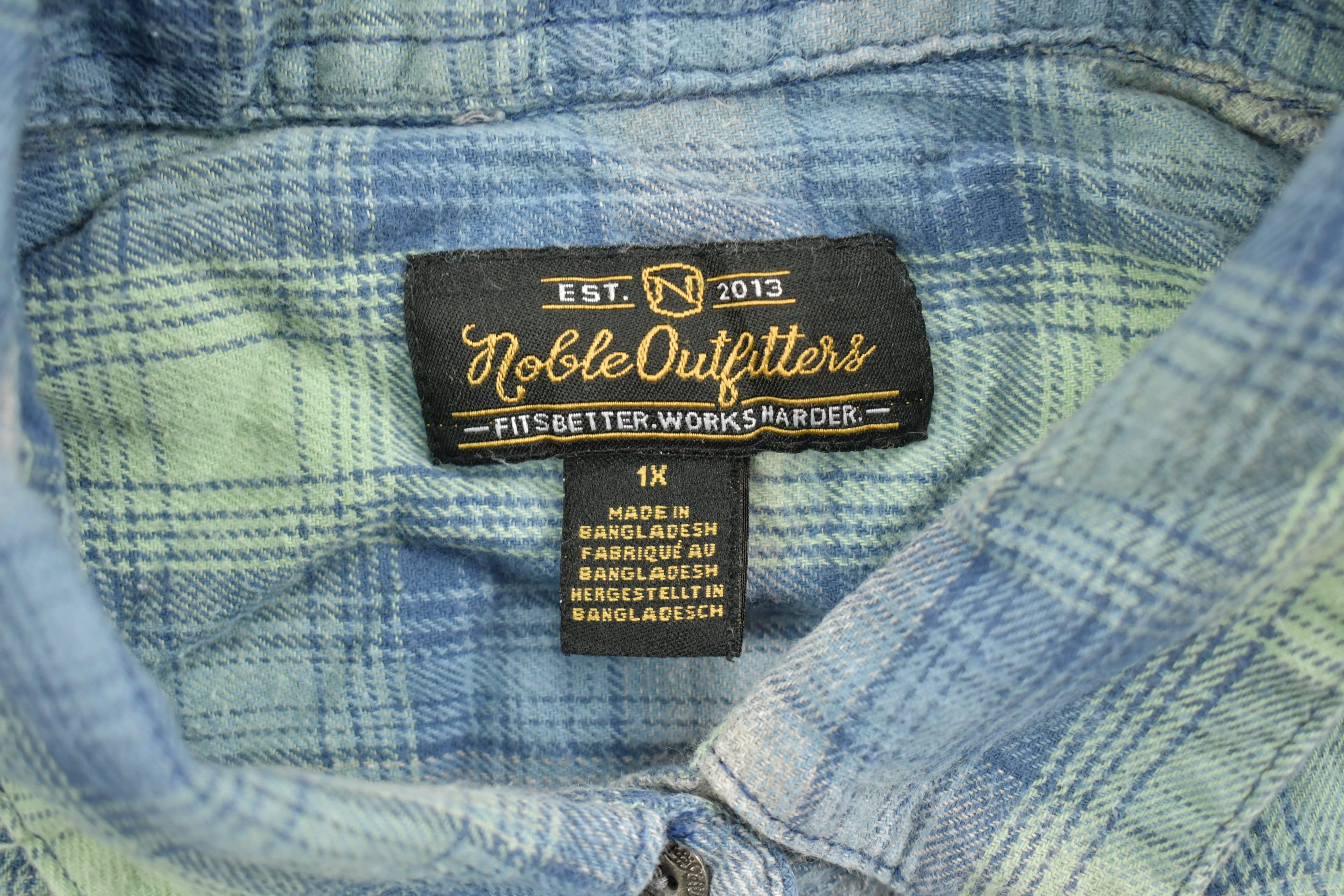 Vintage 1990s Noble Outfitters Plaid Button Up Fleece Sweater