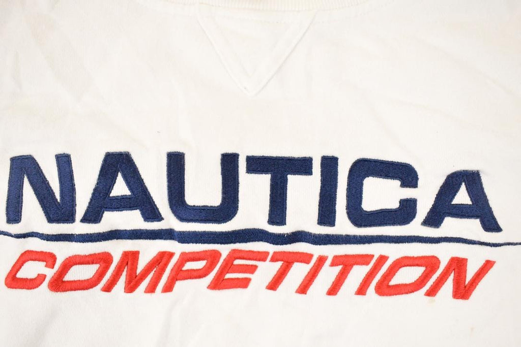 Vintage 1990s Nautica Competition Embroidered Crewneck Sweatshirt Mens XL