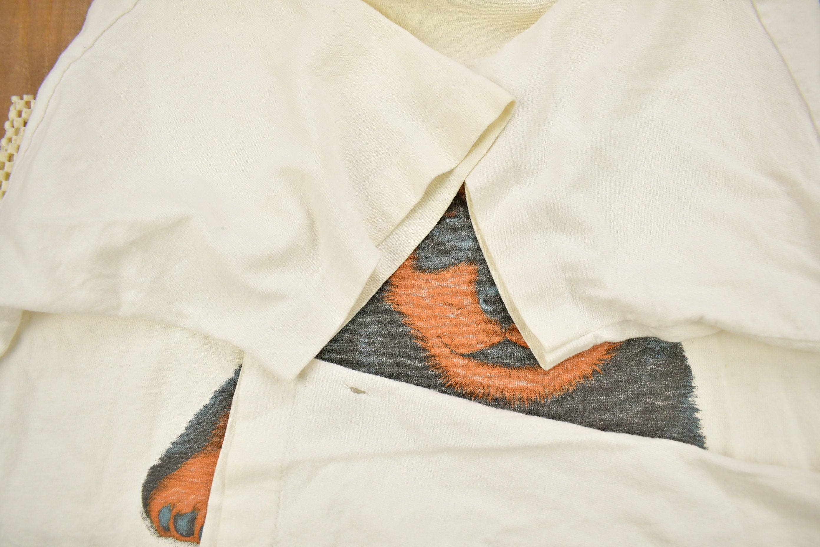 Vintage 1990s Rottweiler Puppy Graphic T-Shirt
