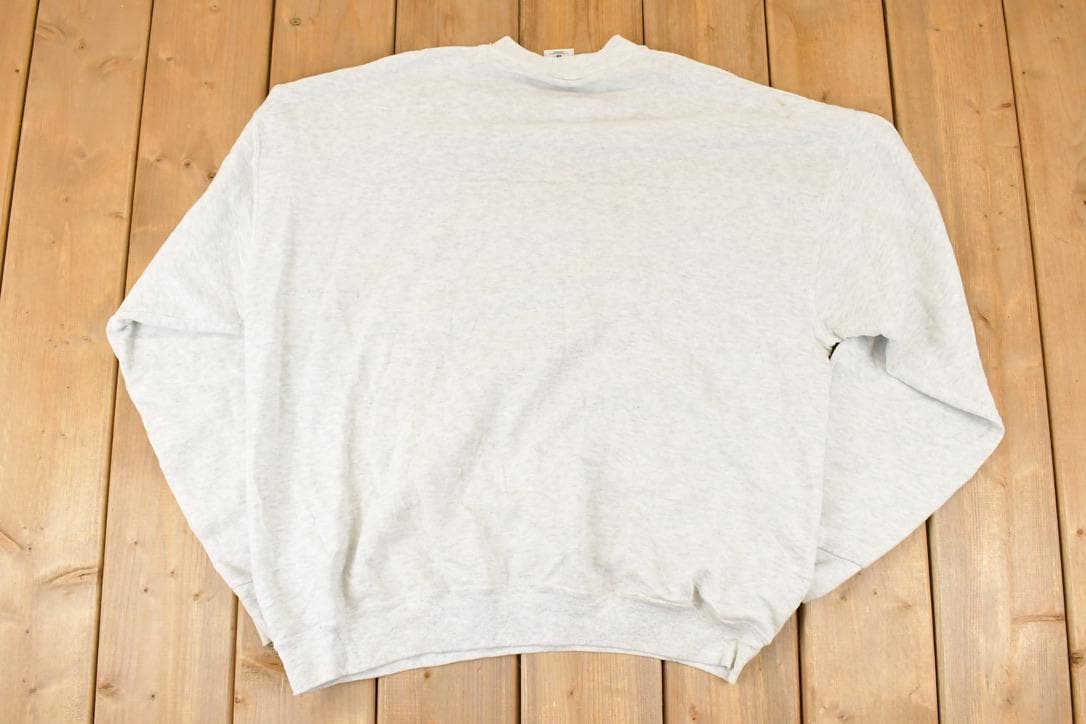 Vintage 1990s FOTL Blank Heather Gray Crewneck Sweatshirt Mens L