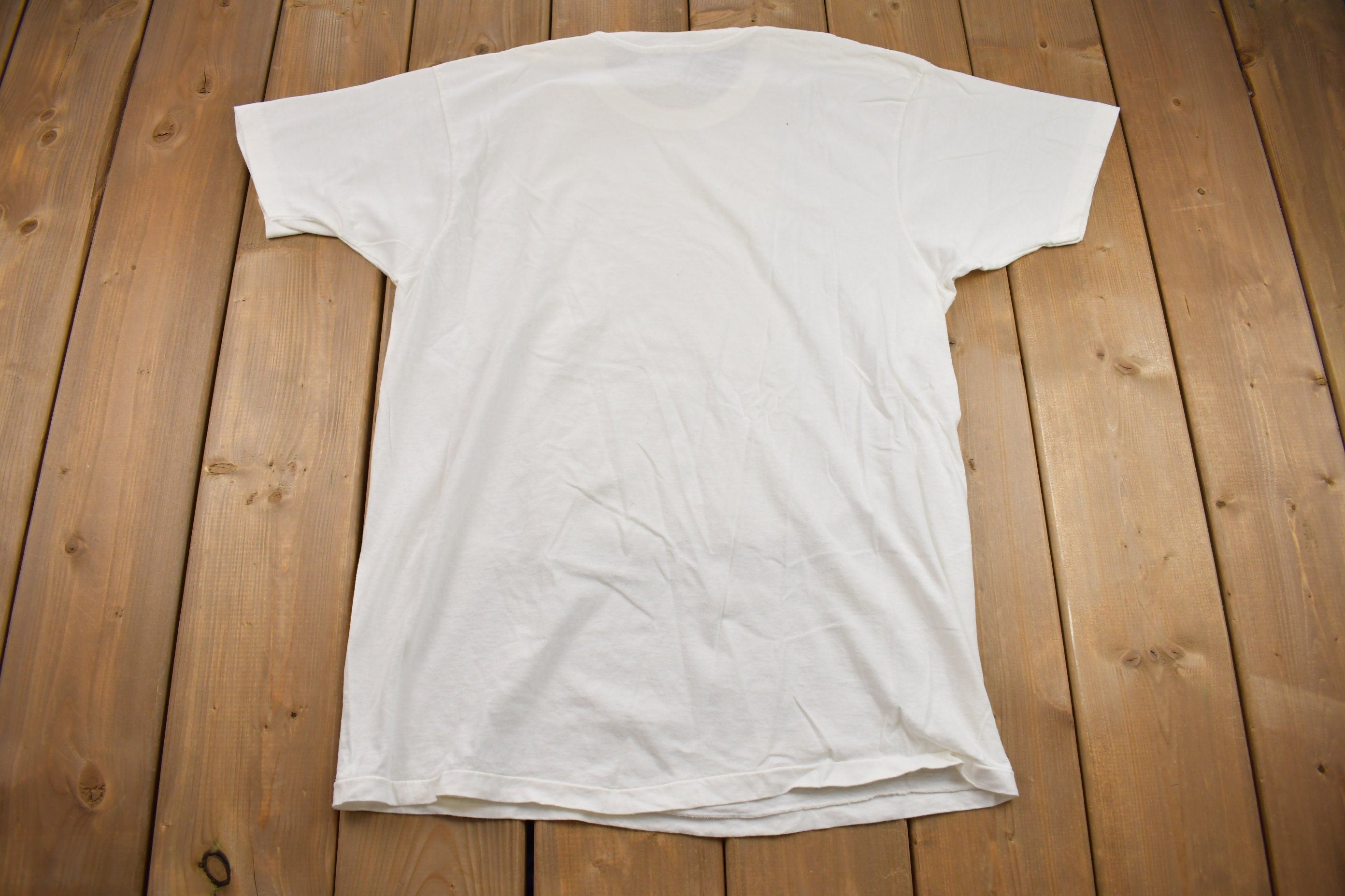 Vintage 1990s Hanes Blank White T-Shirt