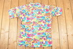 Vintage 1990s Polo By Ralph Lauren Abstract Hawaiian Button Up Shirt Men's L