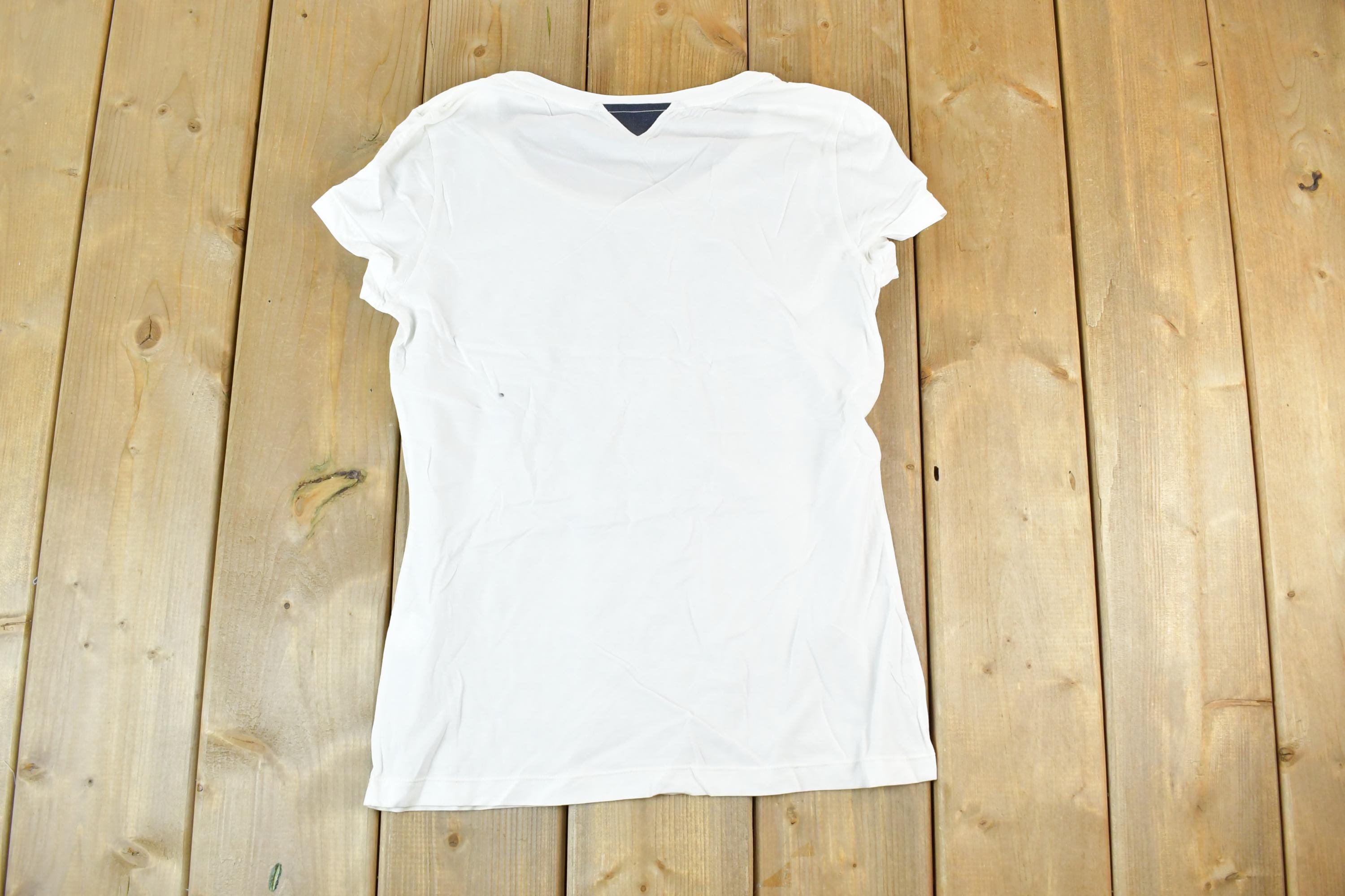 Women Vintage Vigoss Y2K Blank White T-Shirt Vigoss Grunge Skull Print