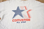 Vintage 1990s Converse All Star Single Stitch Graphic T Shirt Made In Canada
