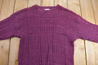 Vintage 1990s Van Heusen 417 Cable Knit Crewneck Sweater