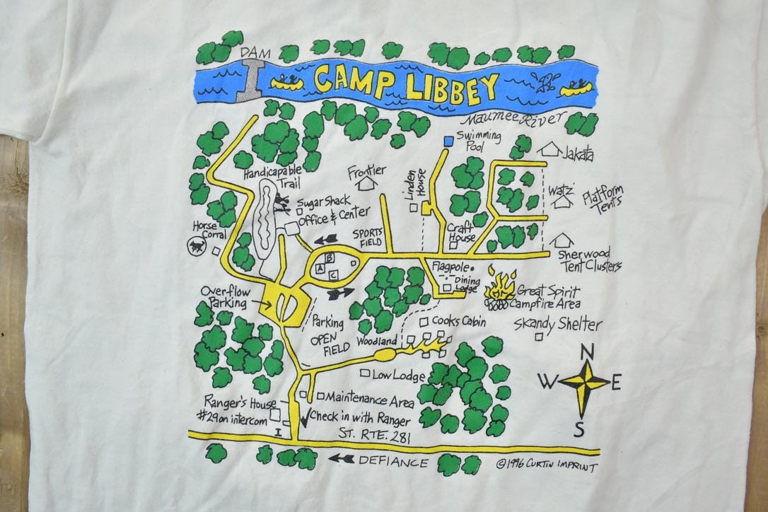 Vintage 1996 Camp Libbey Souvenir T-Shirt