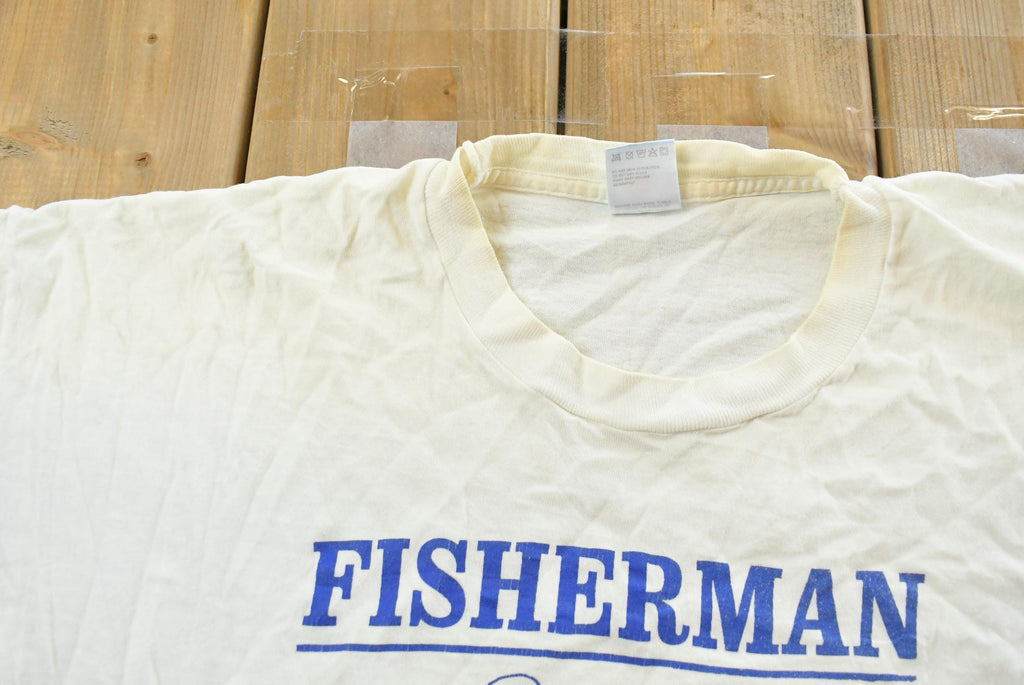 Vintage 1990s Fisherman T-Shirt Mens /