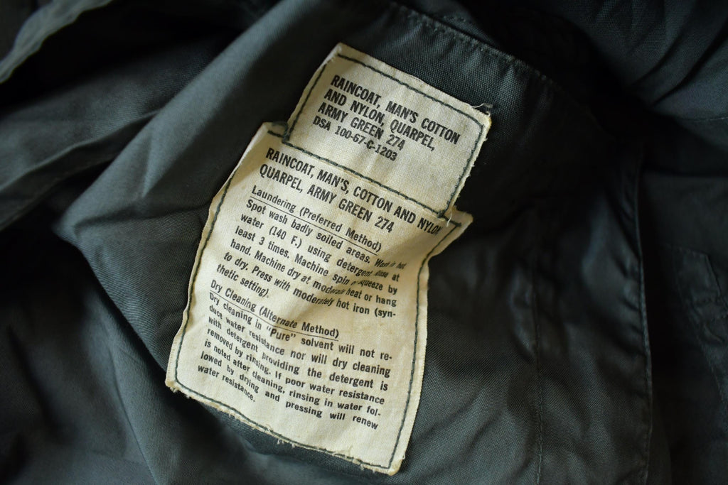 Vintage 1967 Military Raincoat