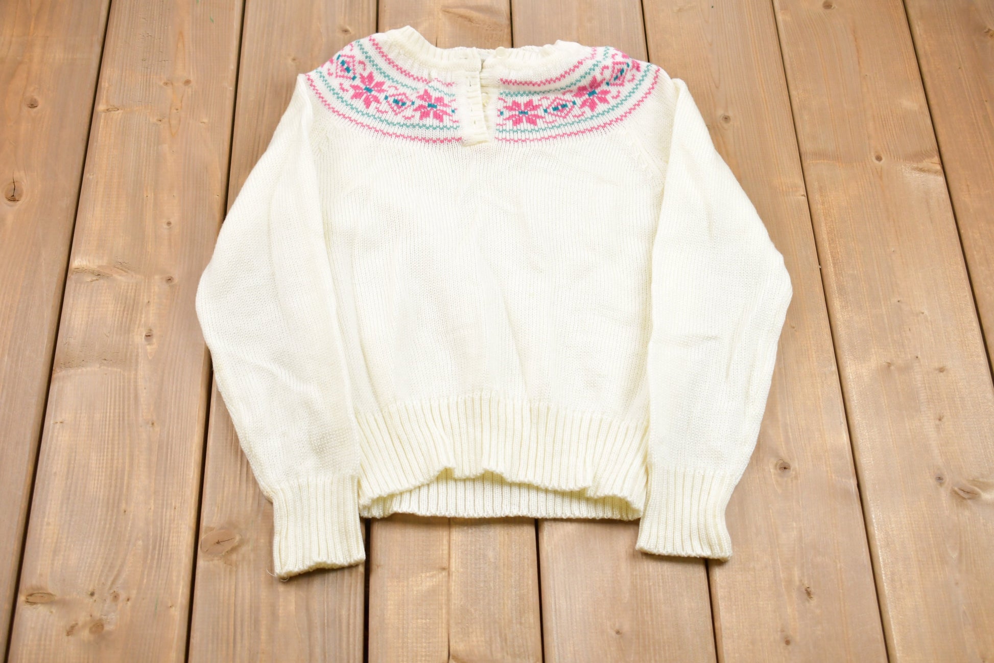 Vintage 1990s A Fashion Import Knitted Sweater /