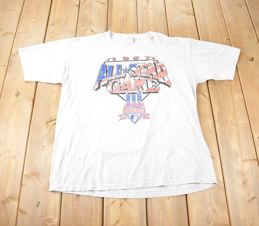 Vintage 1997 MLB All Star Game Graphic T-Shirt Made In USA