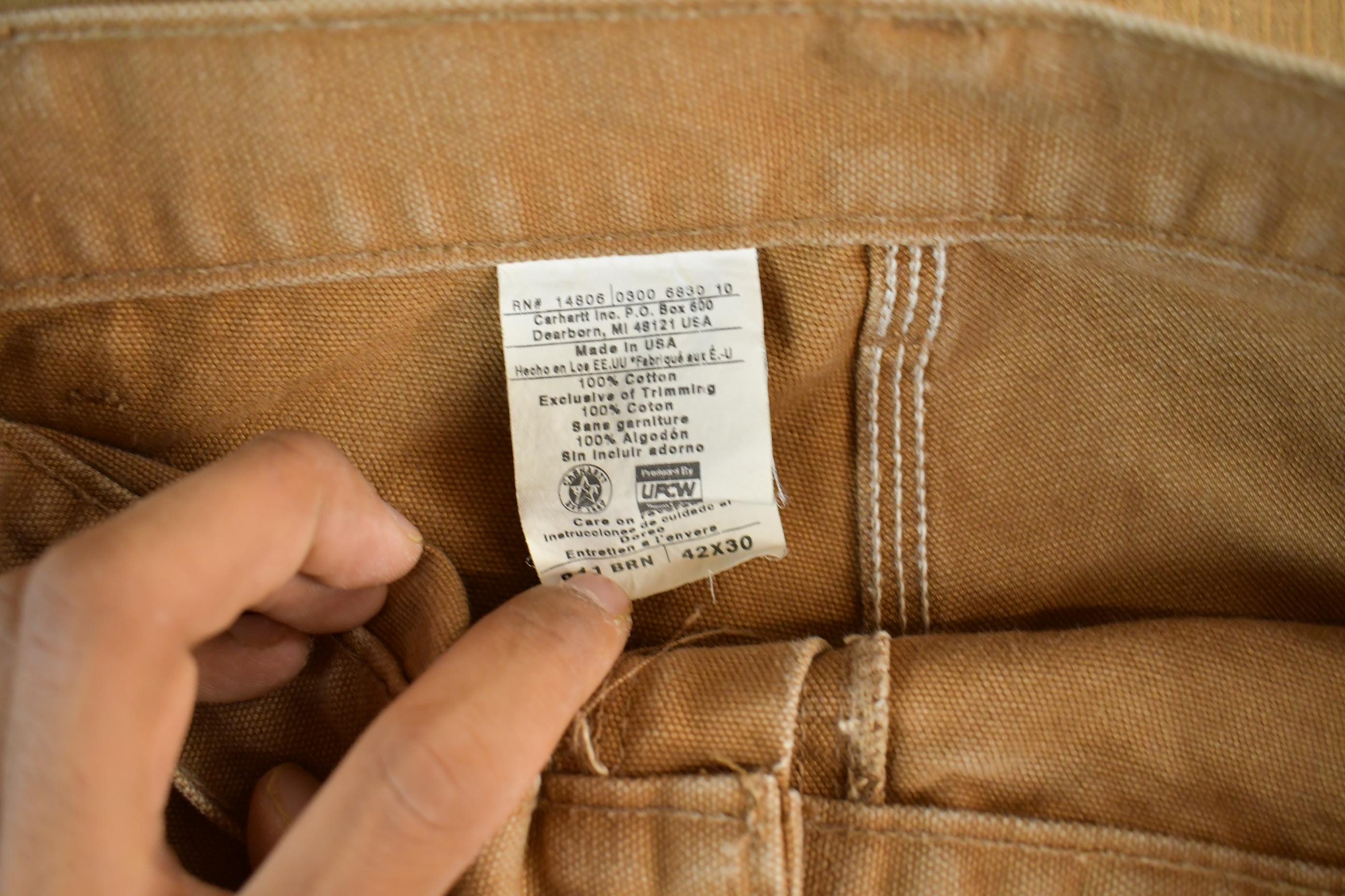 Vintage 1990s Carhartt Distressed Work Pants Adult 40 x 29.5