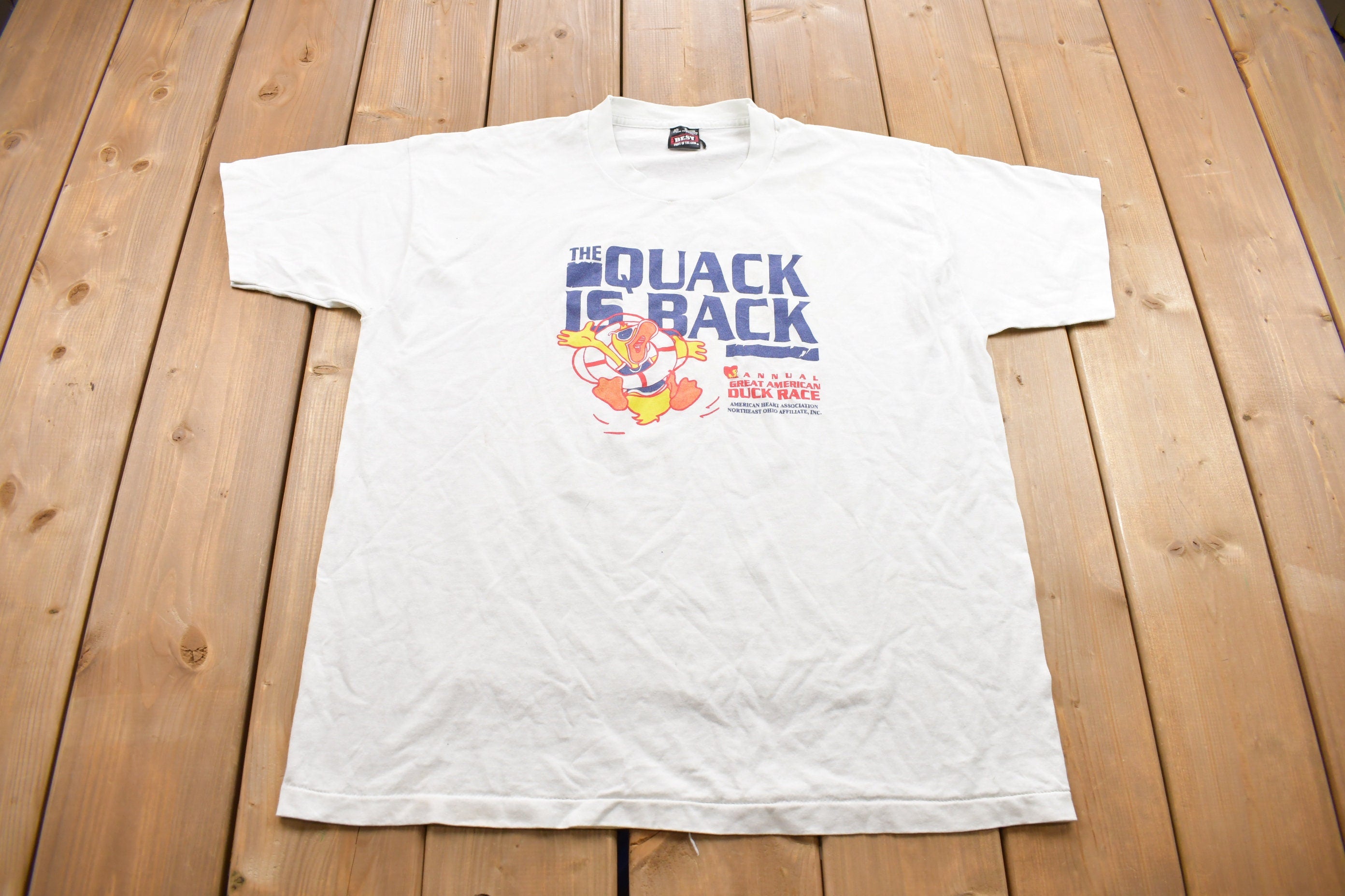 Vintage 1990s AHA Quack is Back Graphic T Shirt