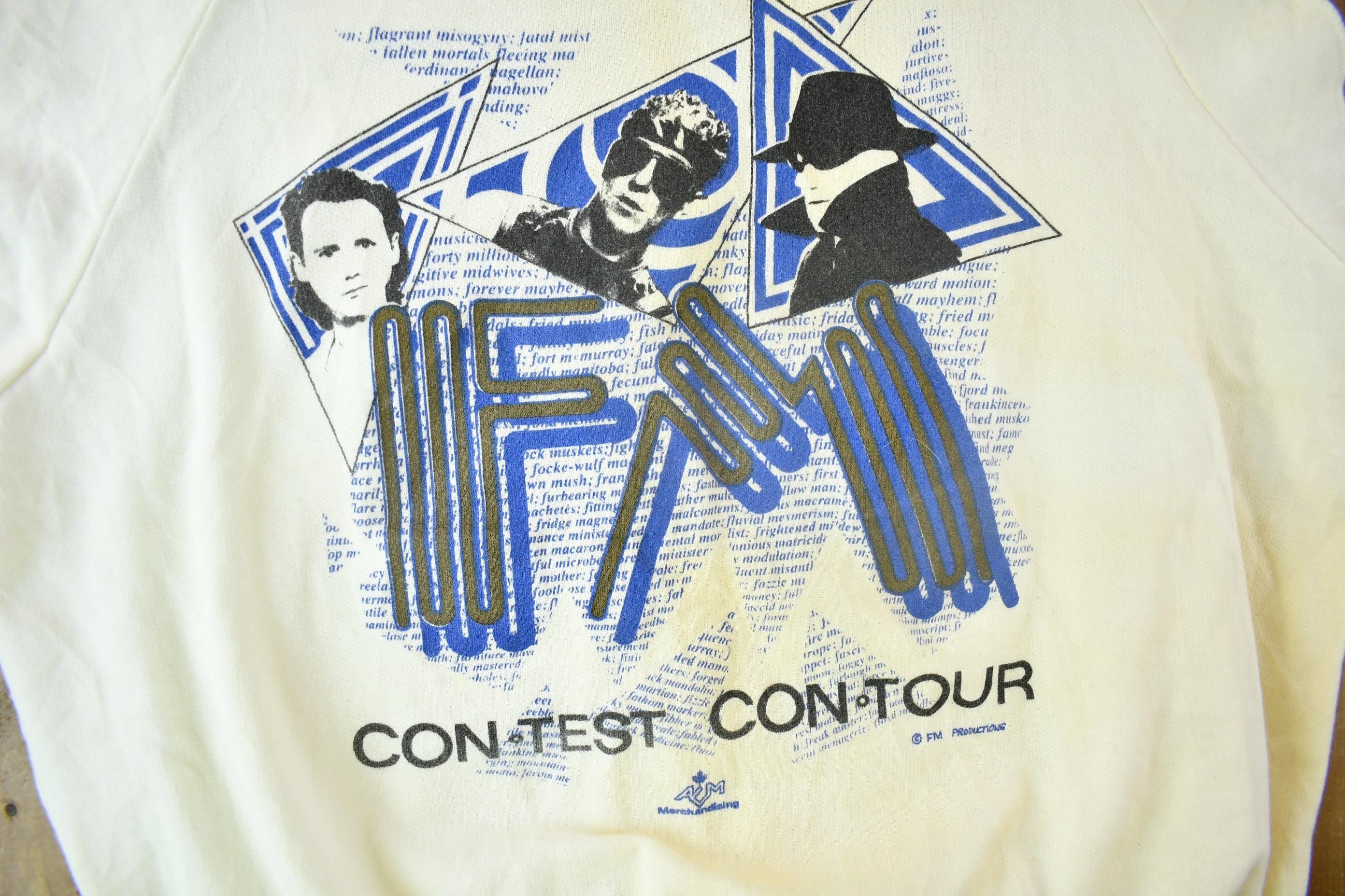 Vintage 1980s Nash The Slash Cameron Hawkins Martin Deller Graphic Crewneck Sweatshirt