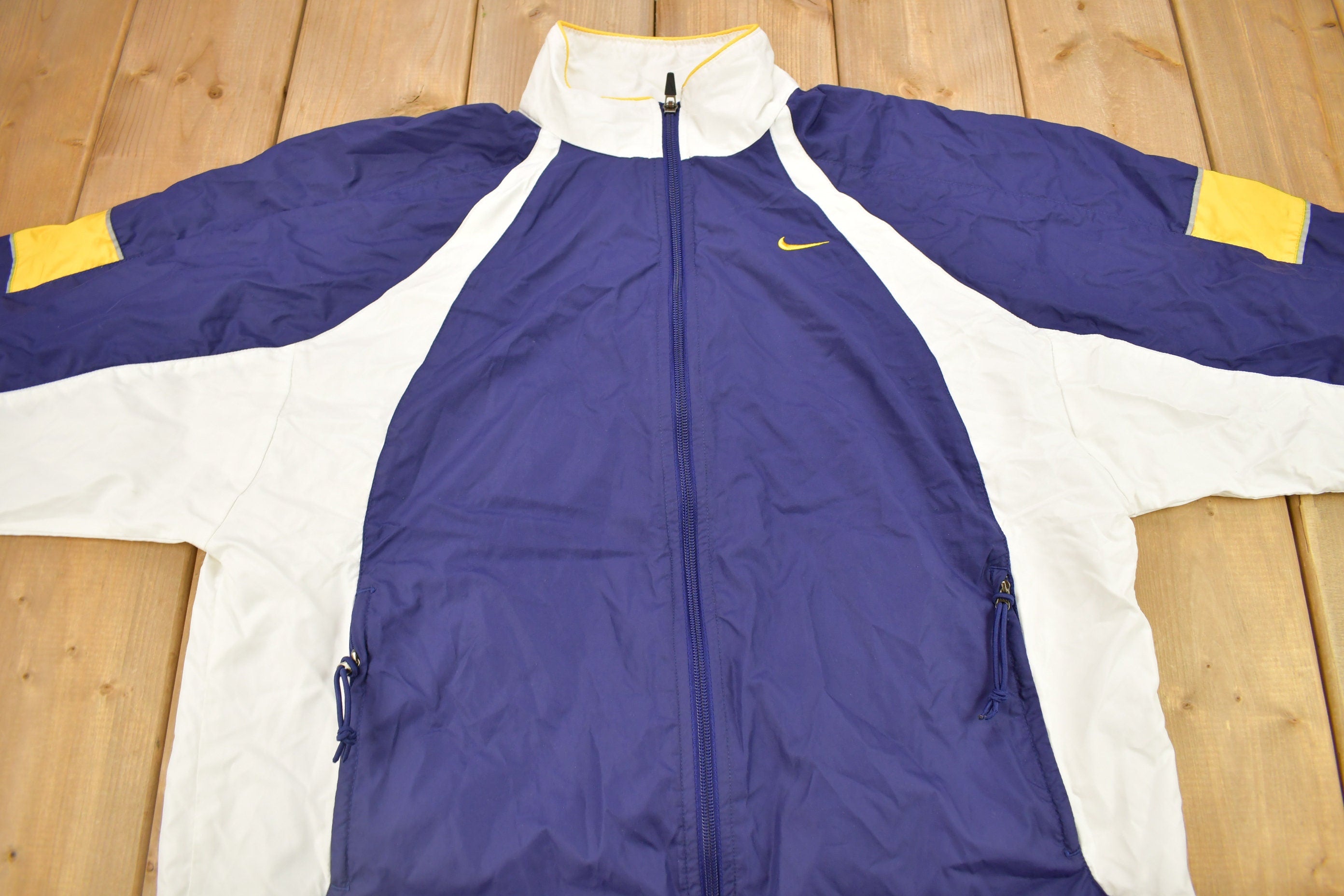 Vintage 1990s Nike Women's Color Block Windbreaker Jacket