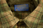 Vintage 1990s Pendleton Plaid Button Up Shirt Size L