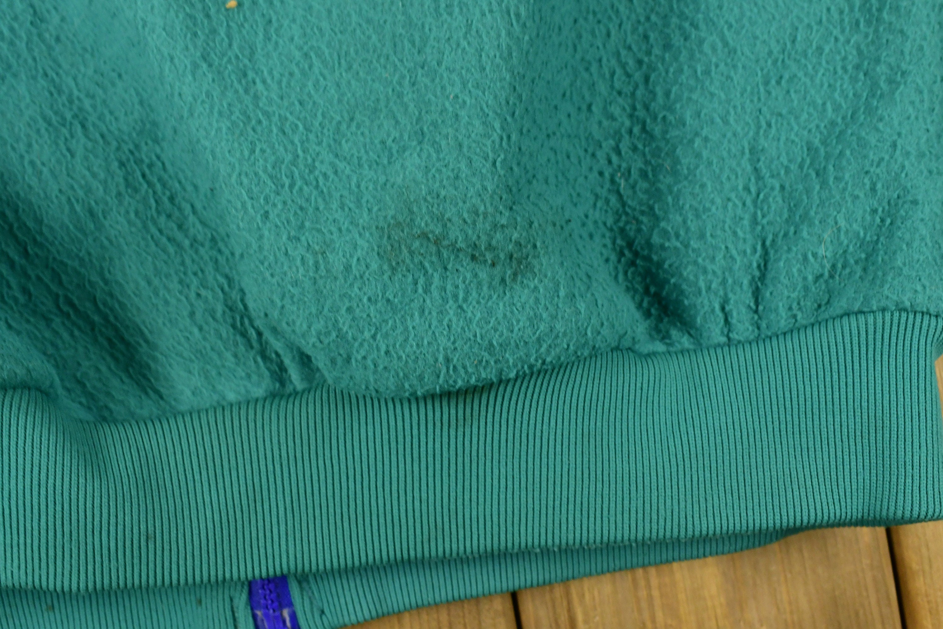 Vintage 1990s Columbia Radial Sleeve Full Zip Fleece Sweater