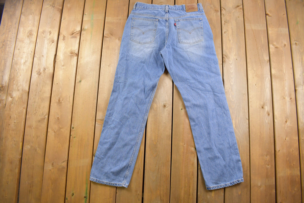 Vintage 1990s Levi's 505 Blank Red Tab Denim Jeans Size 34 x 31 / Vintage Denim / Streetwear / Jeans / Vintage Levi's