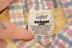 Vintage 1990s Gopher Sport Cute Teddys Friendship Collared Crewneck Sweatshirt Men's M