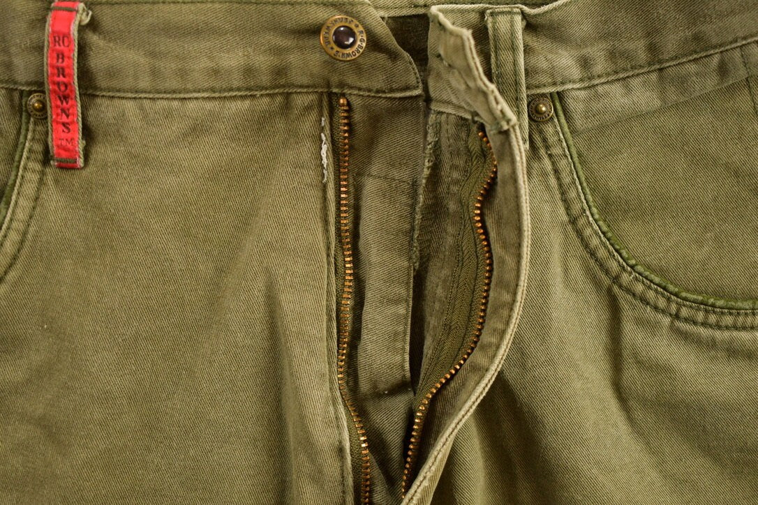 Vintage 1990's RG Brown's Khaki Pants 34 x 28.5