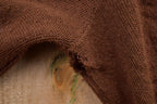 Vintage 1990s Knitted Brown Cardigan Sweater