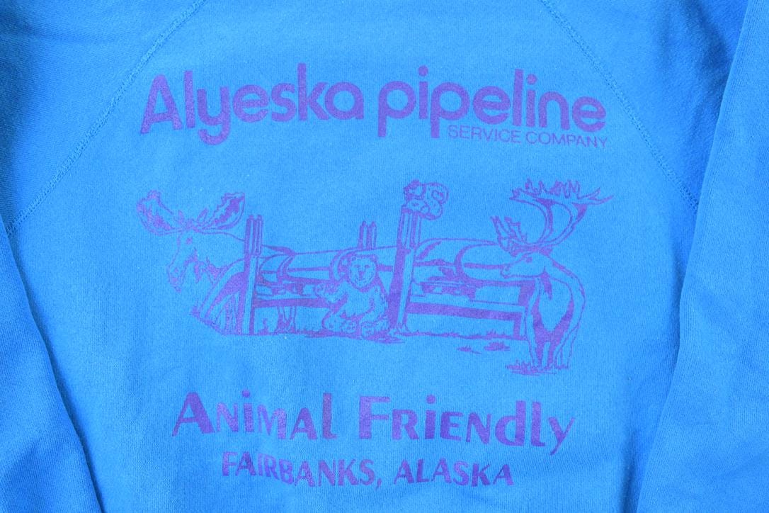 Vintage 1990s Alaska Pipeline crewneck Sweatshirt