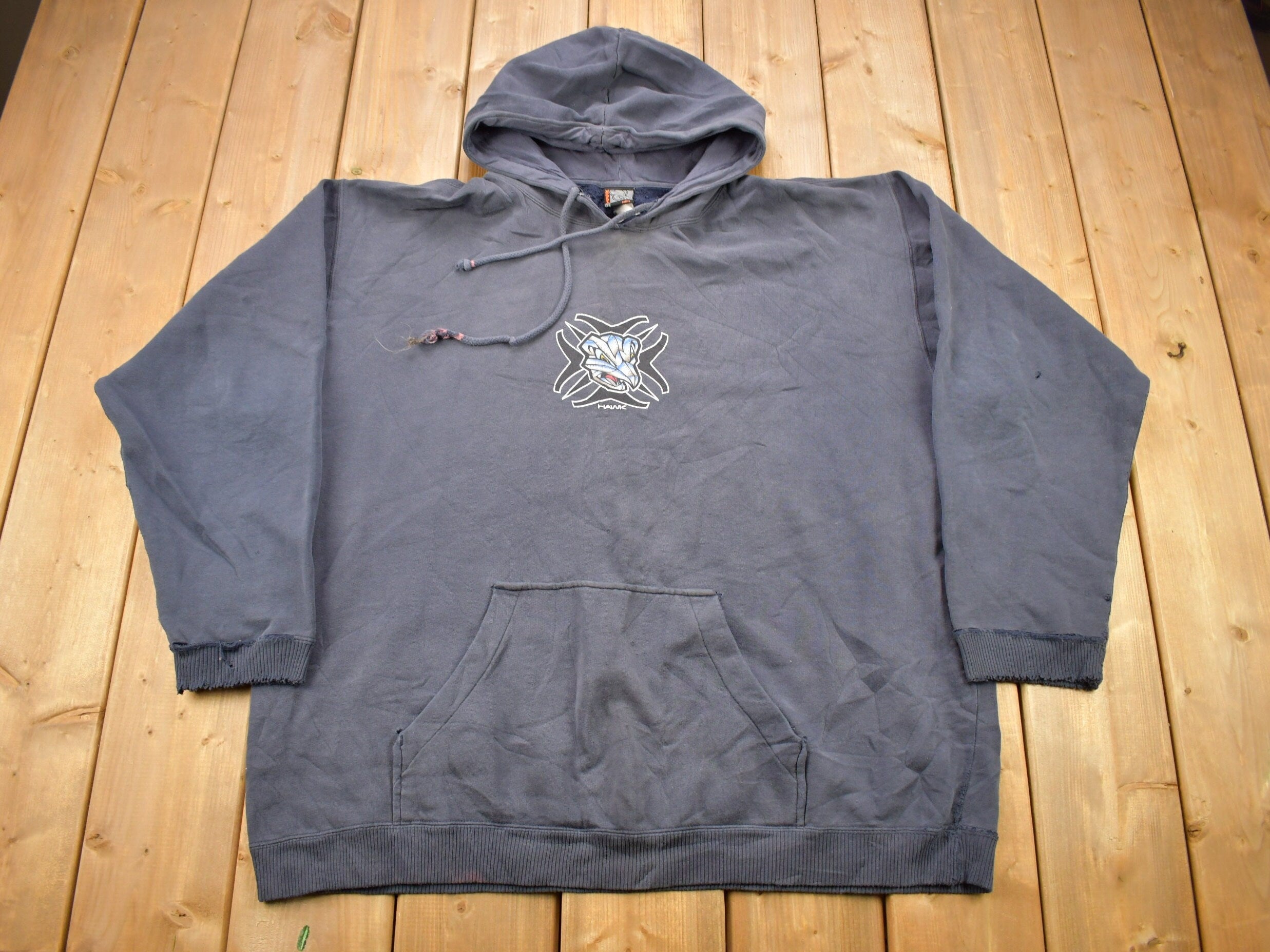 Vintage 1990s Hawk Graphic Hoodie