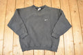 Vintage 1990s Nike Embroidered Mini Swoosh Sweatshirt Men's L