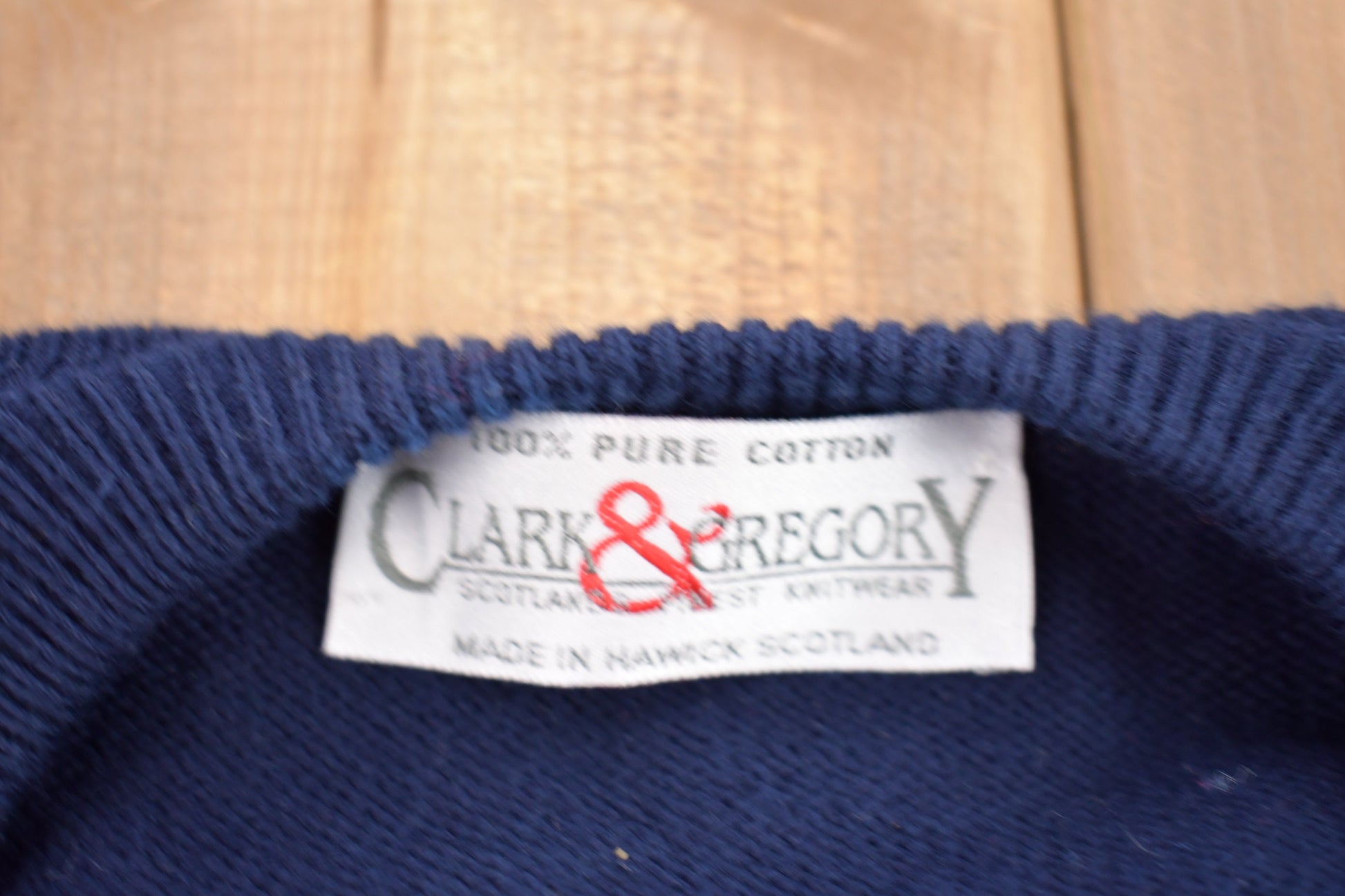 Vintage 1990s Clark & Gregory Plaid Knitted Sweater