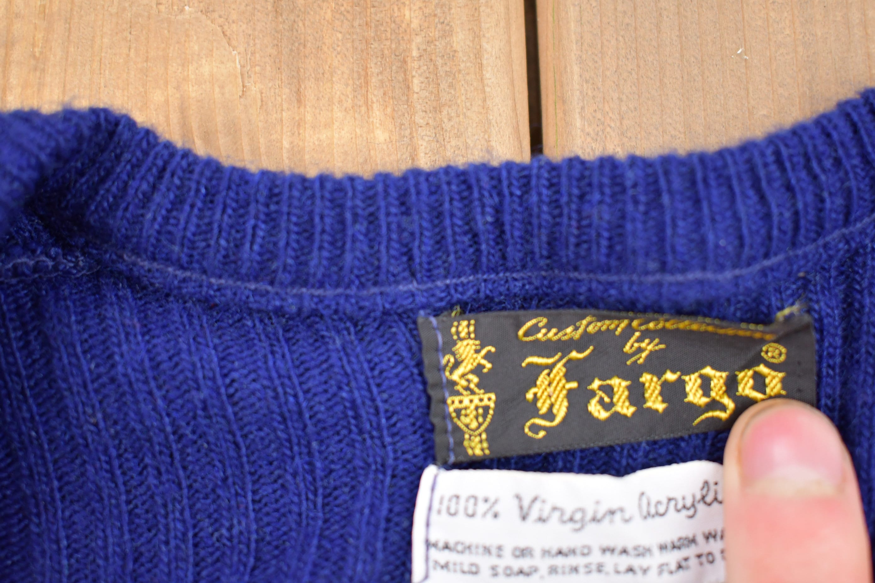 Vintage Knitted Wool Sweater Vest