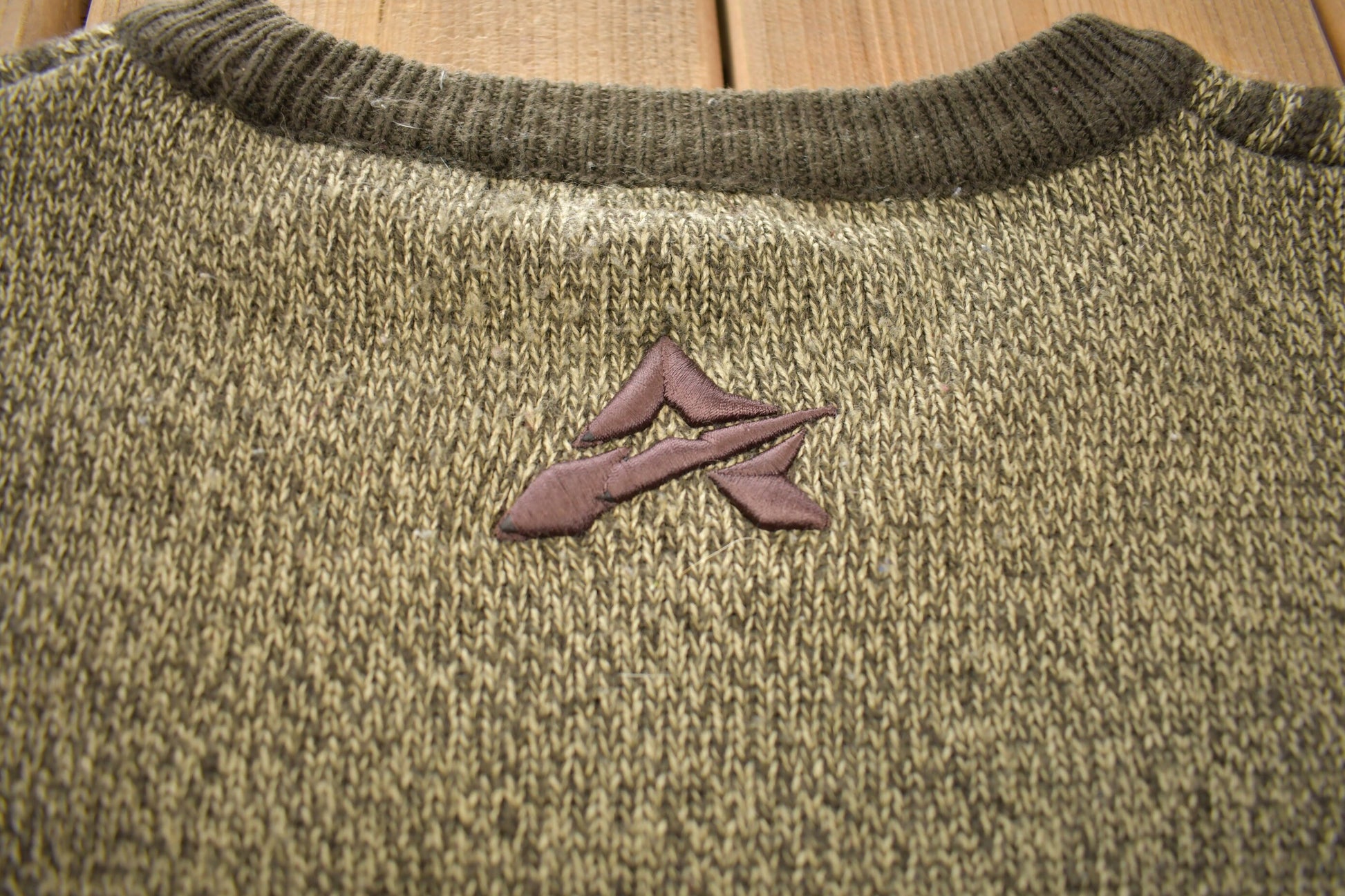 Vintage 1990s Avirex Logo Knit Sweater /