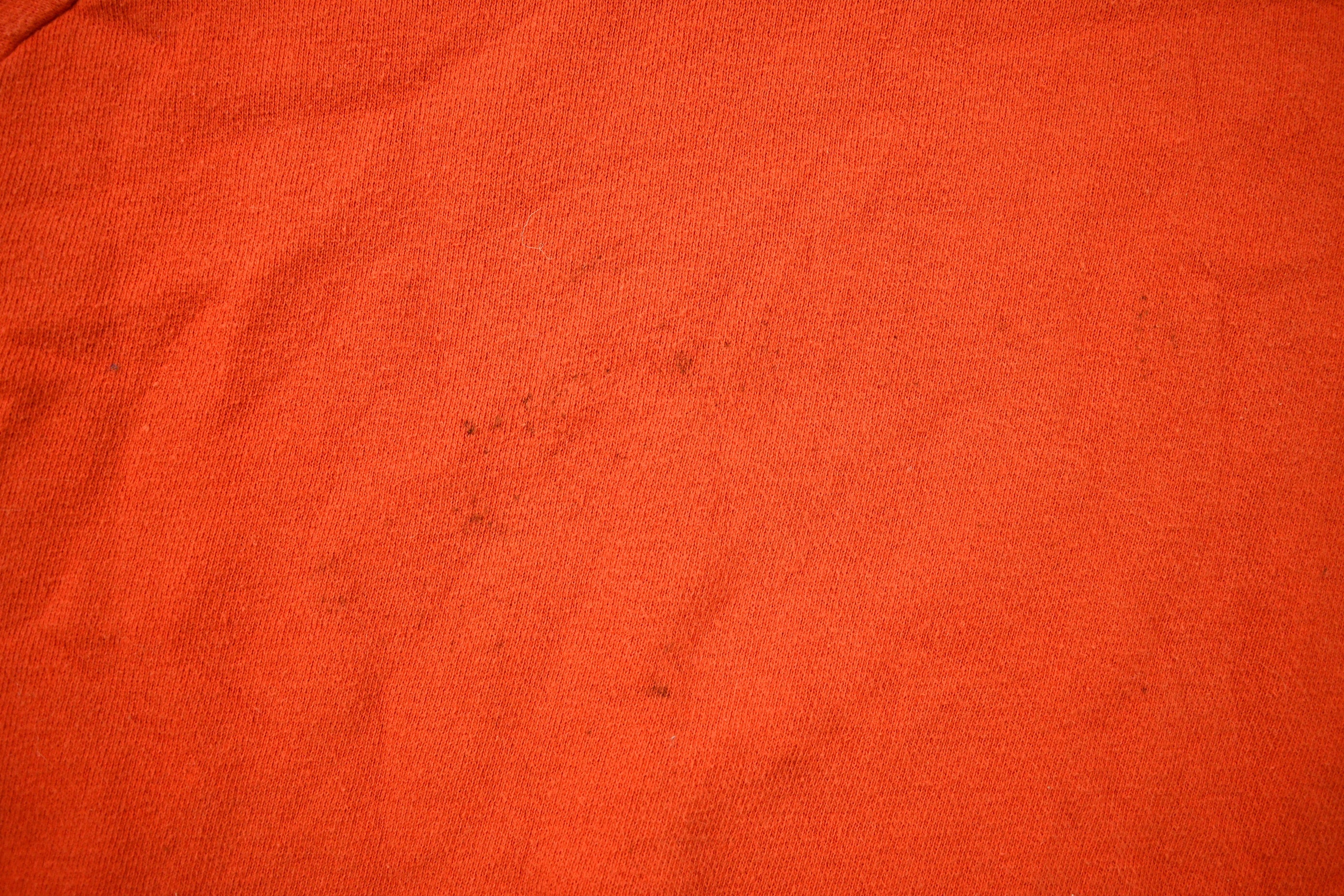 Vintage 1960s Blank Orange Raglan Mockneck Sweatshirt  60s Crewneck  Made In USA  Athleisure  True Vintage  Heath Knit  Distressed
