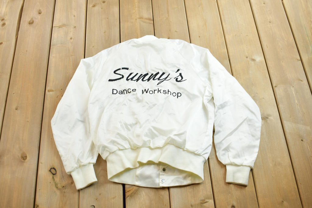 Vintage 1980s West Ark Satin Bomber Jacket