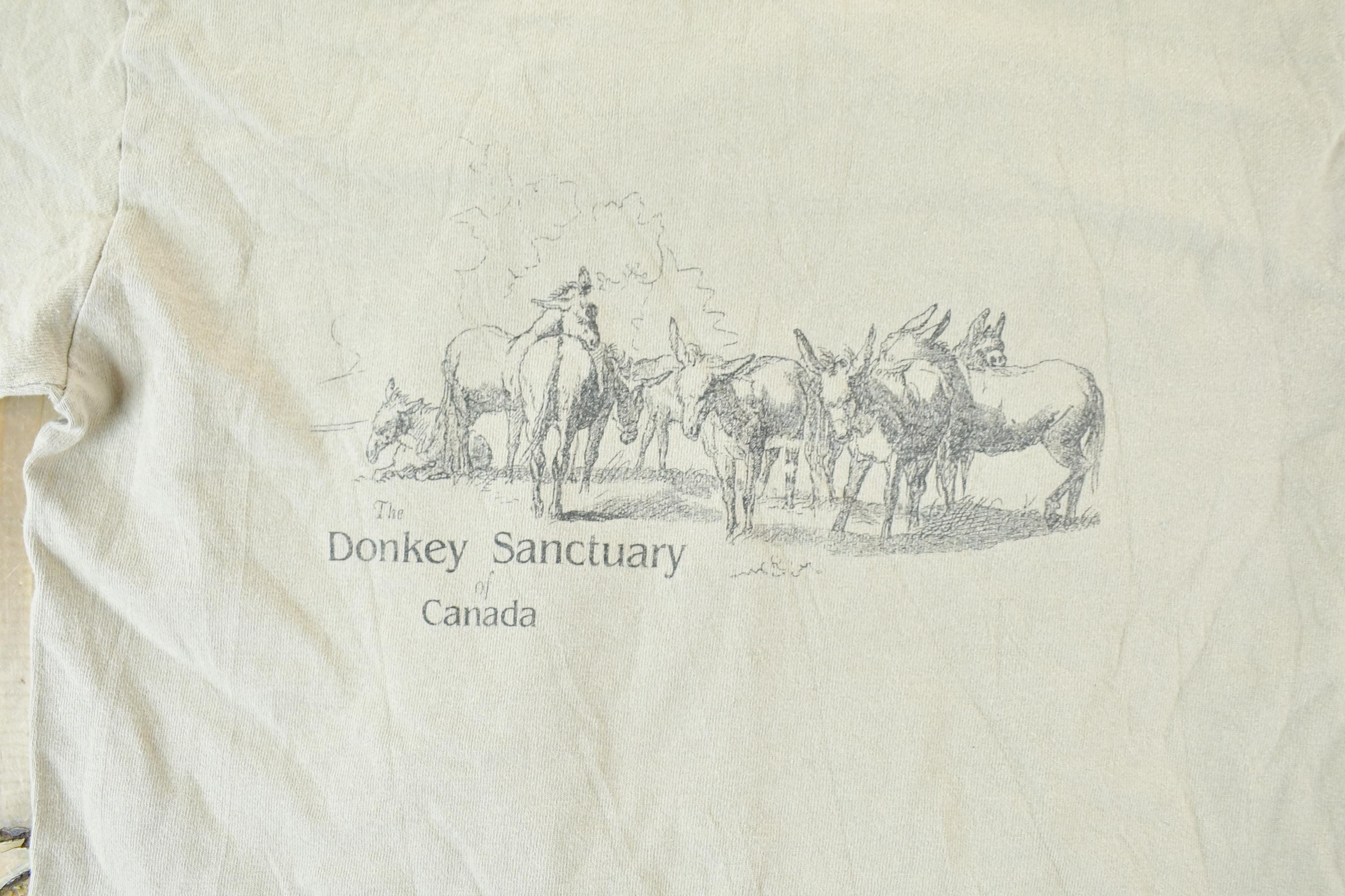 Vintage 1990s Donkey Sanctuary Canada Single Stitch T-Shirt