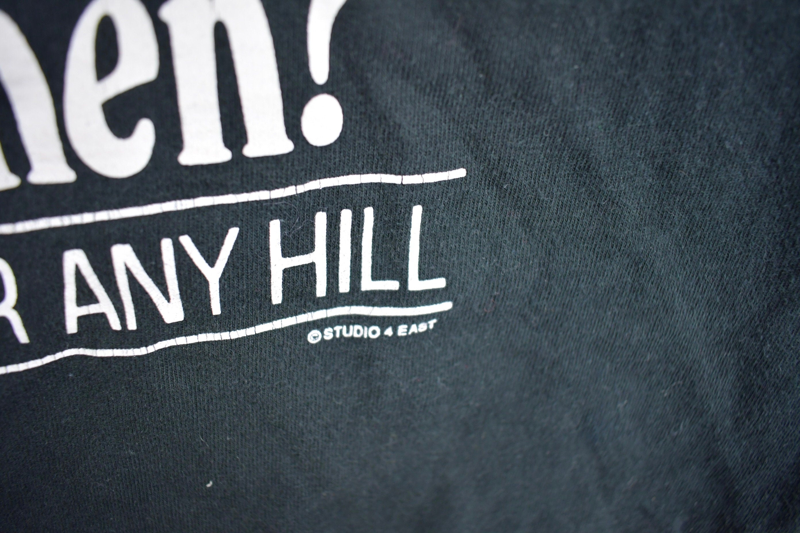 Vintage 1990s Over What Hill?! Where? When? Graphic T Shirt
