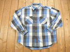 Vintage 1980s Carhartt Button Up Plaid Shirt Buffalo Plaid