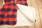 Vintage 1980s Canyon Guide Outfitters Buffalo Plaid Fleece Lined Vest