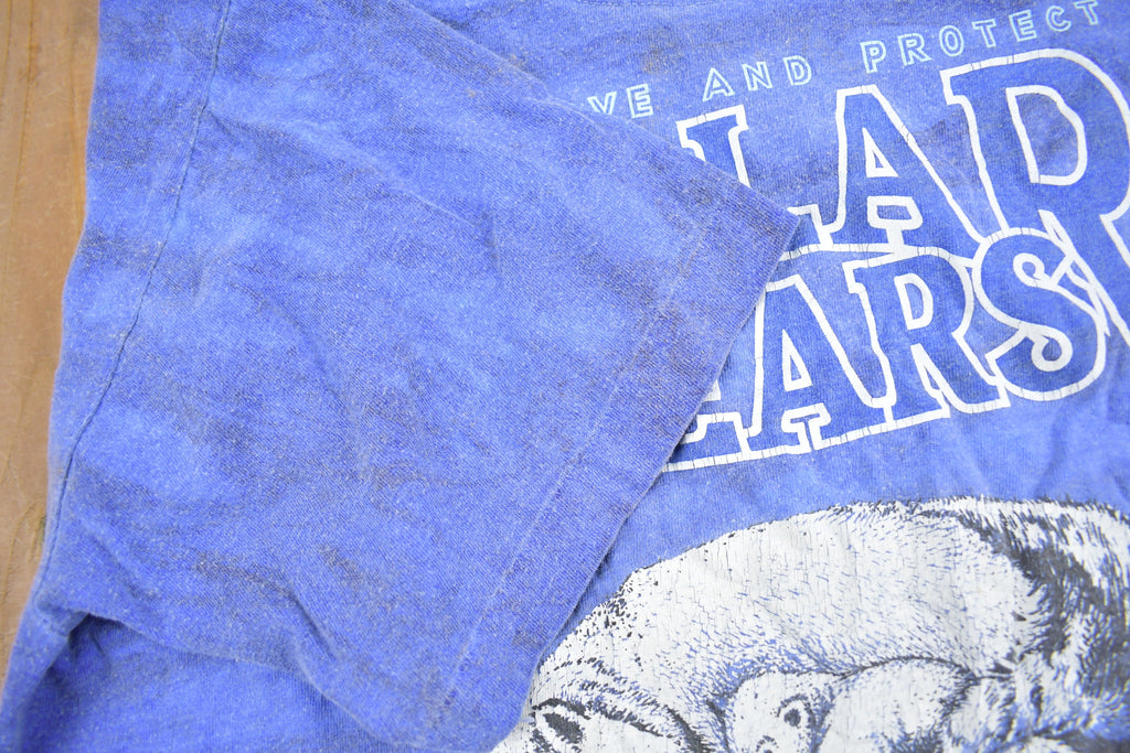 Vintage 1991 Polar Bear Theme Graphic T-Shirt